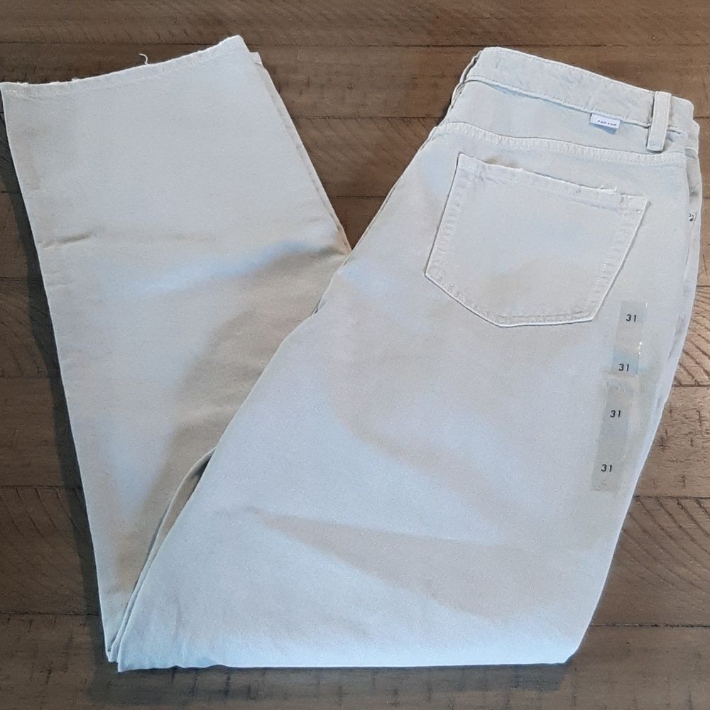 Pacsun Los Angeles 90's Boyfriend Cream Distressed Jeans NWT - Picture 8 of 8